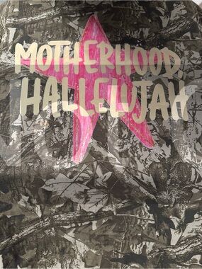 Motherhood Hallelujah Unisex Graphic Tshirt - Pink Star on Camo